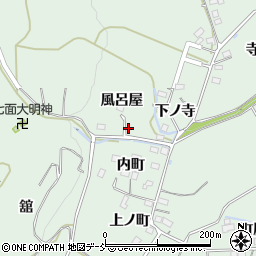 福島県福島市大笹生風呂屋1周辺の地図