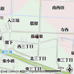 福島県福島市笹谷藤蔵東周辺の地図