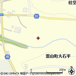 福島県伊達市霊山町大石堂ノ下周辺の地図