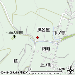 福島県福島市大笹生風呂屋21周辺の地図