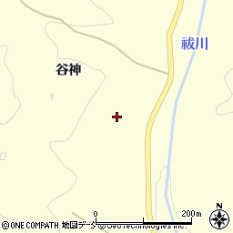 福島県伊達市霊山町大石谷神37周辺の地図