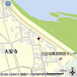 新潟県新潟市秋葉区大安寺380-1周辺の地図