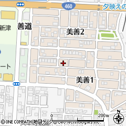 新潟県新潟市秋葉区美善1丁目17周辺の地図