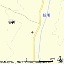福島県伊達市霊山町大石谷神33周辺の地図