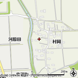 福島県伊達市保原町村岡43周辺の地図