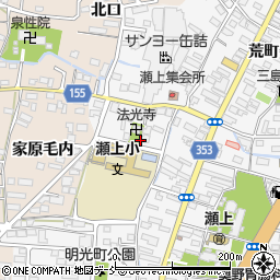 福島県福島市瀬上町（一ノ坪）周辺の地図