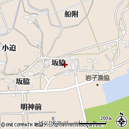 福島県相馬市岩子坂脇75周辺の地図
