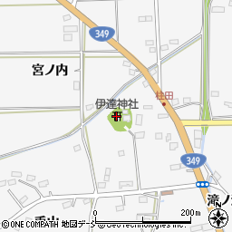 伊達神社周辺の地図