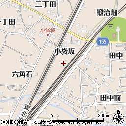福島県福島市宮代（小袋坂）周辺の地図
