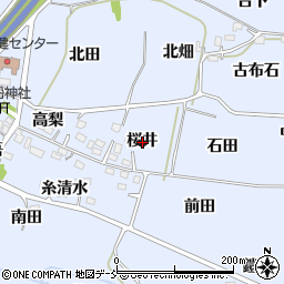 福島県福島市沖高桜井周辺の地図
