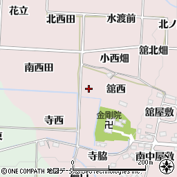 福島県福島市飯坂町平野荒屋敷周辺の地図