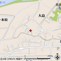 福島県相馬市岩子大迫周辺の地図