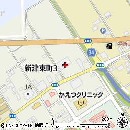 ウエルシア新潟新津東町店周辺の地図