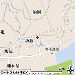福島県相馬市岩子坂脇77周辺の地図