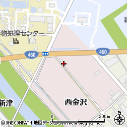 新潟県新潟市秋葉区西金沢324周辺の地図
