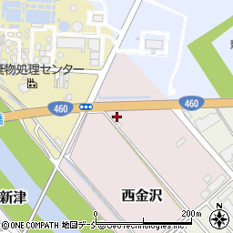 新潟県新潟市秋葉区西金沢323周辺の地図