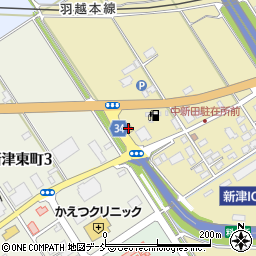 ローソン新津インター店周辺の地図