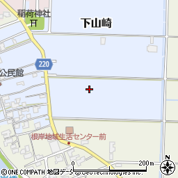 新潟県新潟市南区下山崎周辺の地図