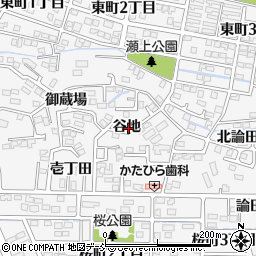 福島県福島市瀬上町谷地周辺の地図