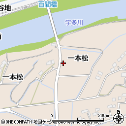 福島県相馬市岩子一本松周辺の地図