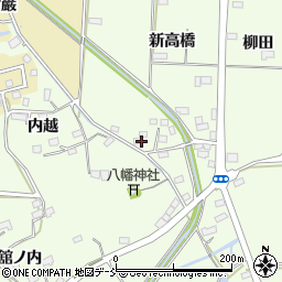 福島県伊達市保原町大柳高橋周辺の地図