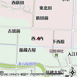 福島県福島市飯坂町平野西ノ内周辺の地図