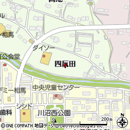 福島県相馬市黒木四反田周辺の地図