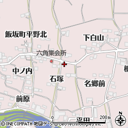 福島県福島市飯坂町平野石塚33周辺の地図