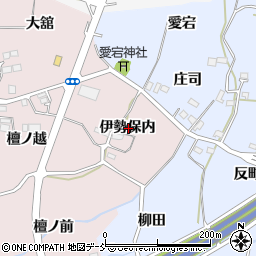福島県福島市飯坂町平野伊勢保内周辺の地図