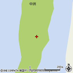 中州周辺の地図