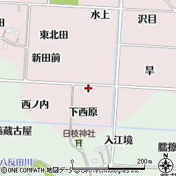 福島県福島市飯坂町平野（新田前）周辺の地図