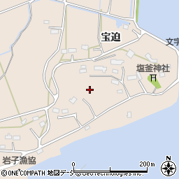 福島県相馬市岩子宝迫周辺の地図