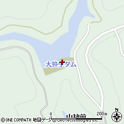 福島県福島市大笹生笹ノ口周辺の地図