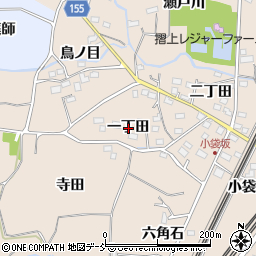 福島県福島市宮代一丁田周辺の地図