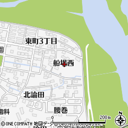 福島県福島市瀬上町船場西周辺の地図