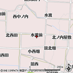 福島県福島市飯坂町平野水渡前周辺の地図