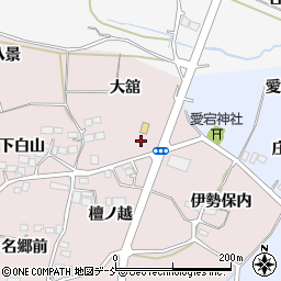 福島県福島市飯坂町平野（檀ノ脇）周辺の地図
