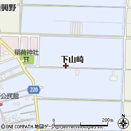 新潟県新潟市南区下山崎341周辺の地図