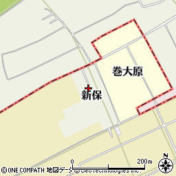 新潟県新潟市西蒲区新保359周辺の地図