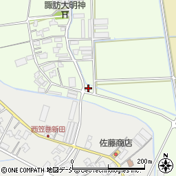 新潟県新潟市南区東笠巻471周辺の地図