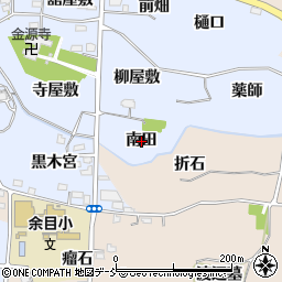 福島県福島市下飯坂（南田）周辺の地図