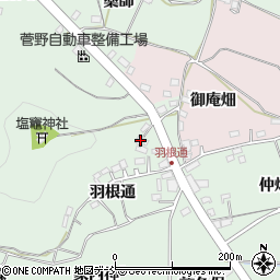 福島県福島市大笹生羽根山2周辺の地図