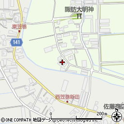 新潟県新潟市南区東笠巻500周辺の地図
