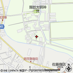 新潟県新潟市南区東笠巻482周辺の地図