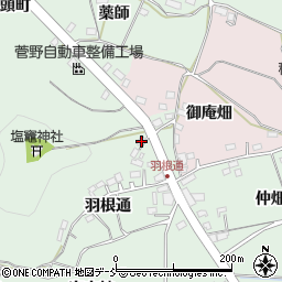 福島県福島市大笹生羽根山3周辺の地図