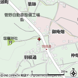 福島県福島市大笹生（羽根山）周辺の地図