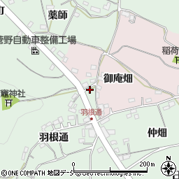 福島県福島市大笹生（羽根通）周辺の地図