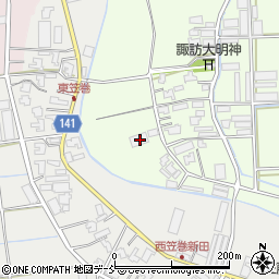 新潟県新潟市南区東笠巻513周辺の地図