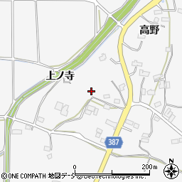 福島県伊達市保原町柱田上ノ寺周辺の地図