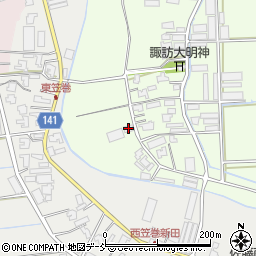 新潟県新潟市南区東笠巻510周辺の地図